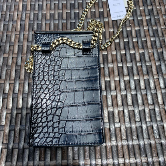 BCBGeneration Black Croc Embossed Bag - Picture 4 of 6